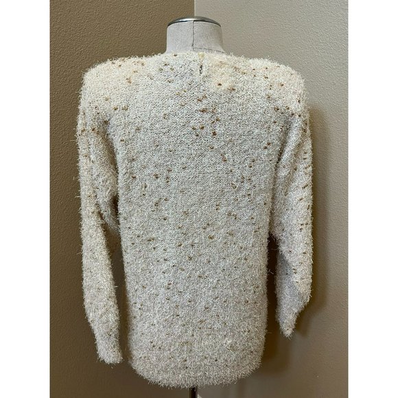 VINTAGE Rochelle California Fashion Knitwear Women's Fuzzy Knit Sweater Medium - Picture 3 of 4